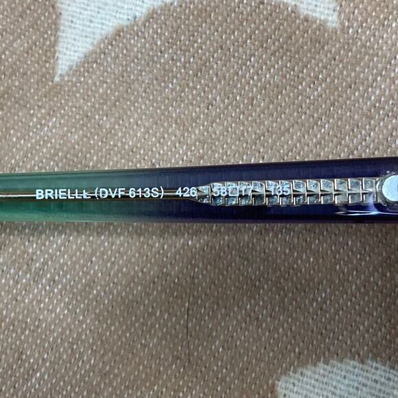 DIANE VON FURSTTENBURG Brielle Sunglass Frames DVF613S Women's Ombre Green Clear - Picture 5 of 9